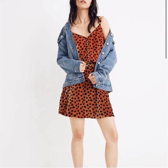 Madewell Velvet Circle Mini Skirt Size 4 - Picture 2 of 9